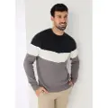 Bendorff Bendorfftil mænd. 870465408 Ottoman ribstrikket trøje med flerfarvet boxkrave (XXL), Casual, Bomuld