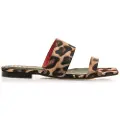 Mustang Mustangtil kvinder. 54130 Brune Necane-sandaler (36), Stof, Fast, Ingen, Casual, Dyreprint
