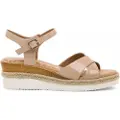 Mustang MTNGtil kvinder. 59916 Elif nøgne sandaler (38), 3-5 cm, Spænder, Casual, Hudfarvet