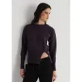 Victorio & Lucchino Victorio & Lucchino, V&Ltil kvinder. 350038072 Basistrøje med lilla slids (XS), Casual, Viscose, Lange ærmer