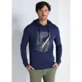 Victorio & Lucchino Victorio & Lucchino, V&Ltil mænd. 4604553 Grafca Paisley sweatshirt med hætte (S), Blå, Casual, Bomuld, Lange ærmer