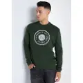 Victorio & Lucchino Victorio & Lucchino, V&Ltil mænd. 4623574 Sweatshirt med kasseformet hals og præget logo (S), Casual, Grøn, Bomuld, Lange ærmer