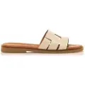 Mustang Mustangtil kvinder. 54181 Sandaler Alysa Off-White (39), Læder, Beige, 1-3 cm, Ingen, Casual