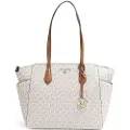 Michael Kors Michael Korstil kvinder. 30S2G6AT2B Marilyn tote bag medium med beige logo (OSFA), Casual, Polyester