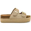 Mustang Mustangtil kvinder. 53043 Perla-sandaler i guld (37), Guldfarvet, 3-5 cm, Ingen, Casual