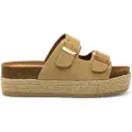 Mustang MTNGtil kvinder. 53043 Perla beige sandaler (39), 3-5 cm, Ingen, Casual