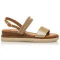 Mustang Mustangtil kvinder. 54562 Sandaler Daniela guld (36), Guldfarvet, 1-3 cm, Spænder, Casual
