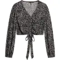 Superdry Vintage Tie Front Langærmet Bluse
