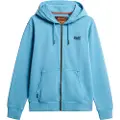 Superdry Essential Logo Washed Sweatshirt Med Lynlås