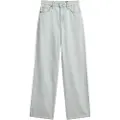 Superdry Superdrytil kvinder. W7010800A Økologiske bomuldsjeans med brede ben blå (32/30), Casual, Denim, Økologisk bomuld, Bæredygtig