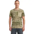 G-Star G-Startil mænd. D26048-E041-H175 T-shirt Camo Pocket grøn (XXL), Casual, Korte ærmer, Økologisk bomuld, Bæredygtig