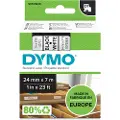 Dymo Mærkebånd Dymo D1 24 mm, sort på hvid 53713 Modsvarer: N/A
