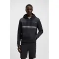 Hugo Boss BOSStil mænd. 50545244 Sweatshirt med navy-stribede detaljer (S), Casual, Bomuld, Blå