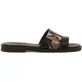 Mustang Mustangtil kvinder. 54181 Brune Alysa-sandaler i læder (36), Fast, Ingen, Casual