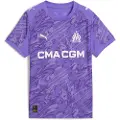 Puma Olympique de Marseille 25/26 Goalkeeper Jersey Youth, Clothing, Dark Amethyst/White, 9-10Y