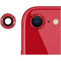 Mtp Products iPhone SE (2022)/SE (2020) Kamera Linse Metal & Skærmbeskyttelse Hærdet Glas - Rød