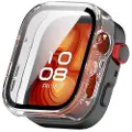 Mtp Products Huawei Watch Fit 4 Pro Plastikcover med Skærmbeskyttelse Hærdet Glas - Klar