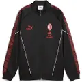 Puma AC Milan KING Anthem Jacket Youth, Clothing, Black/Red, 5-6Y