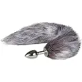 EasyToys Fox NO5 - metal anal plug med rævehale (sølv-sølv)