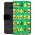 Mtp Products Samsung Galaxy S10e Premium Flip Cover med Pung - Avocadomønster