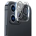 Mtp Products iPhone 14 Pro/14 Pro Max Hat Prince Kamera Linse Skærmbeskyttelse Hærdet Glas - Klar / Sort
