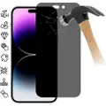 Mtp Products iPhone 16 Plus Privacy Skærmbeskyttelse Hærdet Glas - 9H