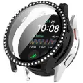 Mtp Products Samsung Galaxy Watch7 Rhinestone Dekorative Cover med Skærmbeskyttelse - 44mm - Sort