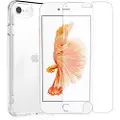Saii 2-i-1 iPhone 7/8/SE (2020)/SE (2022) TPU Cover & Hærdet Glas