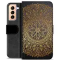 Mtp Products Samsung Galaxy S21+ 5G Premium Flip Cover med Pung - Mandala