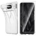 Saii Google Pixel 8 Pro Saii 2-i-1 TPU Cover & Hærdet Glas