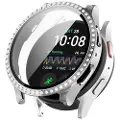 Mtp Products Samsung Galaxy Watch7 Rhinestone Dekorative Cover med Skærmbeskyttelse - 44mm - Sølv