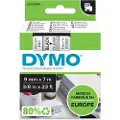 Dymo Mærkebånd Dymo D1 9 mm, sort på transp 40910 Modsvarer: N/A