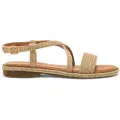 Mustang MTNGtil kvinder. 54493 Sandaler Anais guld (36), Guldfarvet, Stof, Fast, 1-3 cm, Spænder, Casual