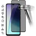 Mtp Products Xiaomi Redmi 14C/14R/Poco C75 Privacy Full Cover Skærmbeskyttelse Hærdet Glas - Sort Kant