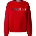 Pepe Jeans Pepe Jeanstil kvinder. PL581485 Sweatshirt Reagan rød (XS), Casual, Bomuld, Bæredygtig