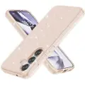 Mtp Products Samsung Galaxy S25 Stylish Glitter Series Hybrid Cover - Guld
