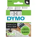 Dymo Tape D1 6mm Sort/hvid