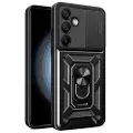 Mtp Products Samsung Galaxy S24 FE Roterende Ring Hybrid Cover med Kameraskjold - Sort