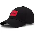 Hugo Boss HUGOtil mænd. 50492745 Cap Label sort (OSFA), Casual, Bomuld