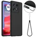 Mtp Products Motorola Edge 50 Pro Liquid Silikone Cover - MagSafe Kompatibel - Sort