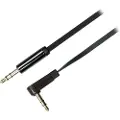 Deltaco Audio 3.5mm Male - 3.5mm Male Angled 1m. 3.5mm 3.5mm