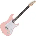 Gear4Music LA Elektrisk Guitar fra Pink
