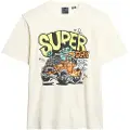 Superdry Superdrytil mænd. M1012026A Dragnut Odd Rods T-shirt off white (XXL), Hvid, Casual, Bomuld, Korte ærmer