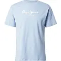Pepe Jeans Pepe Jeanstil mænd. PM509979 Eggo blå T-shirt (M), Casual, Bomuld, Korte ærmer