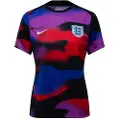 Nike England Academy Pro Nike opvarmningstrøje til fodbold med korte ærmer til kvinder - blå