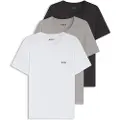 Hugo Boss BOSStil mænd. 50532468 Pakke med 3 T-shirts Klassisk hvid, grå, sort (XXL), Afslappet, Bomuld, Korte ærmer