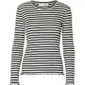 SELECTED WOMEN Anna Stripe T-shirt Med Lange ærmer