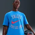 Nike Victor Wembanyama-basketball-T-shirt til mænd - blå
