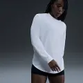 Nike Langærmet Nike One Relaxed Dri-FIT-trøje til kvinder - hvid