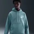 Nike Solo Swoosh-hættetrøje i fleece til mænd - blå